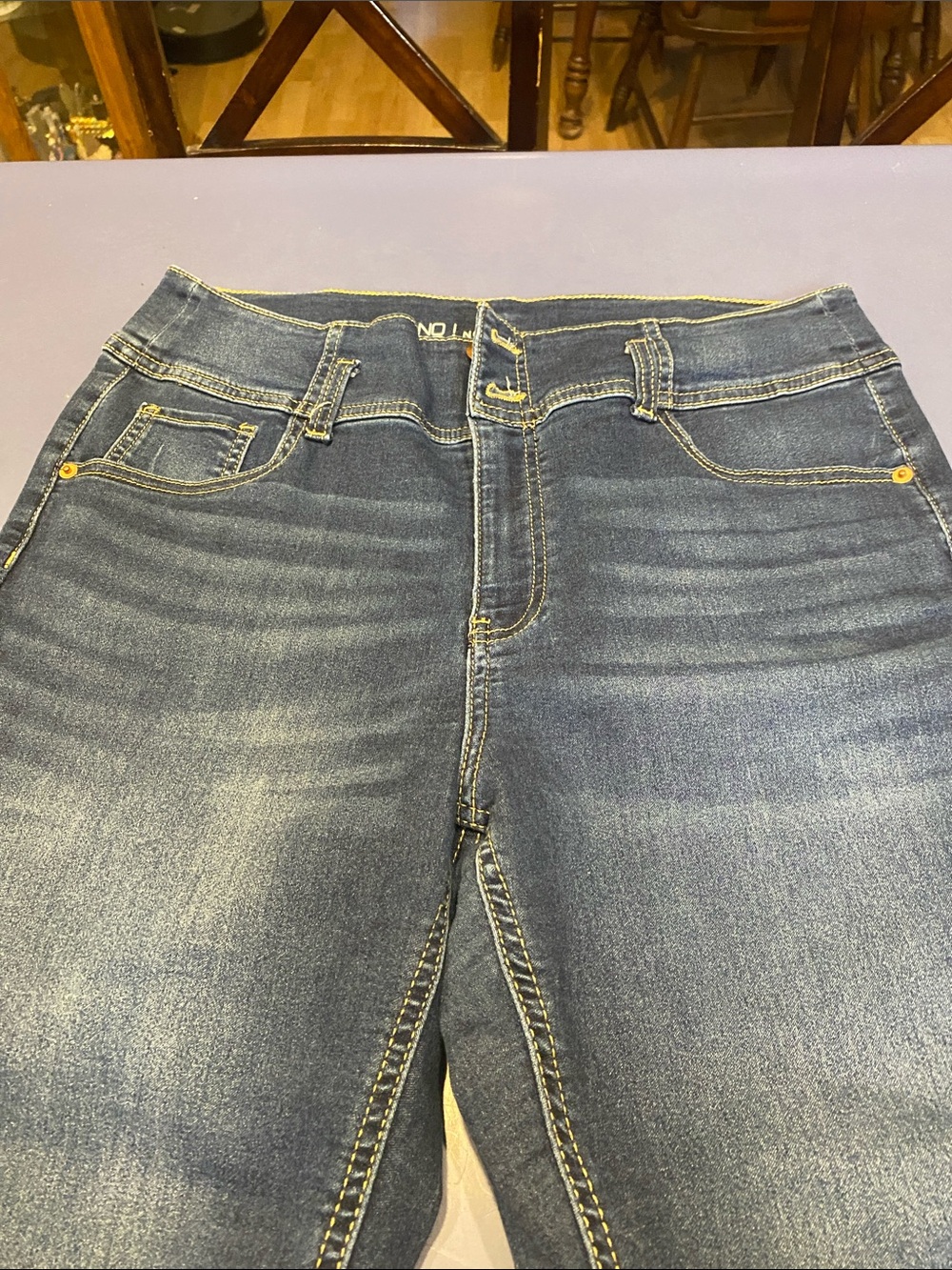 No Boundaries Dark Blue High Rise Women’s Jeans